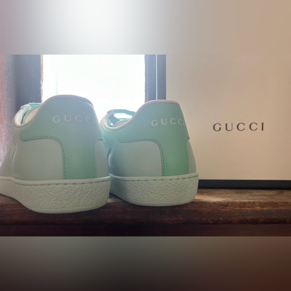NEW Gucci Leather Interlocking G Sneakers
Women's European Size 36 in Green - Picture 14 of 14